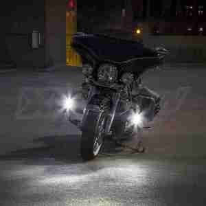 Motorcycle LED Highway Bar Lights with White DRL and Amber Turn - Image 5