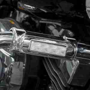Motorcycle LED Highway Bar Lights with White DRL and Amber Turn - Image 8