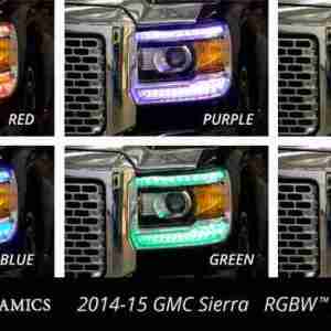 2016-2019 GMC Sierra 2500/3500 Multicolor DRL LED Boards - Image 11