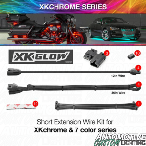 Motorcycle Extension Wire Kit | XKchrome or 7 Color Add On - Image 1