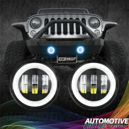 LED Fog Lights for Jeep Wrangler JK | XKchrome Add On Kit