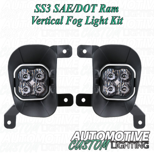 SS3" SAE/DOT Ram Vertical Fog Light Kit - Image 2