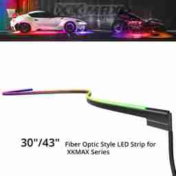 XKmax Slim RGB Fiber Optic LED Strip for Car, Truck Interior | XKmax Add-on Kit