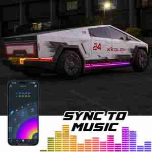 XKmax Atomix Profile LED Strip Light Kit for Tesla Cybertruck | RGB Chasing & App - Image 2