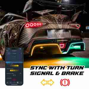 XKmax Atomix Universal Accent Strip Light Kit | RGB Color Chasing & App Control - Image 6