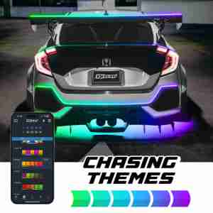 XKmax Atomix Universal Accent Strip Light Kit | RGB Color Chasing & App Control - Image 5