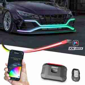 XKmax Atomix Universal Accent Strip Light Kit | RGB Color Chasing & App Control - Image 1