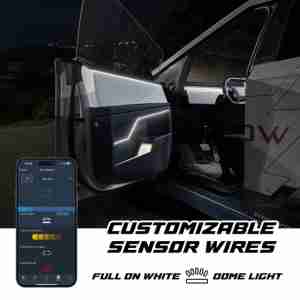 XKmax RGB Fiber Optic LED Interior Ambient Light Kit for Car & Truck | Color Chasing | App-controlled - Image 7